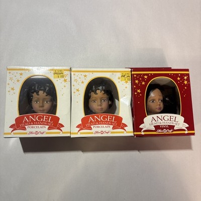 Fibre Craft  Angel Head and Hands Set Doll Making Parts 1991 - Lot of 3