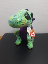 Ty Beanie Boos CINDER the Green Dragon 6” Stuffed Plush Animal ~ New with Tags