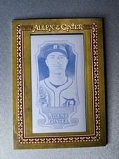 2024 Topps Allen & Ginter Tarik Skubal #205 Framed Mini Cyan Printing Plate 1/1