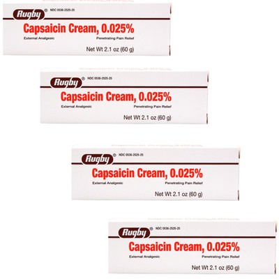 Rugby Capsaicin Cream 0.025% - 2 oz Pain Relief | Zostrix (7-2027