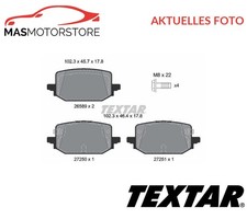 SATZ BREMSBELÄGE BREMSKLÖTZE HINTEN TEXTAR 2658903 A NEU OE QUALITÄT