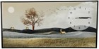 Large Nordic Deer Wall Clock Art 100cm Silent Quartz Modern Home Decor