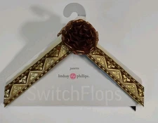 Lindsay Phillips Janette SwitchFlops Interchangeable Shoe Straps Size Large 