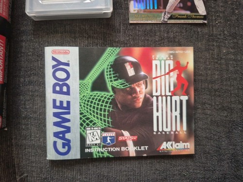 Nintendo Game Boy Game Frank Thomas Big Hurt Baseball CIB-- WITH TRADING CARD - Picture 5 of 9