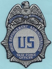 C38 HOOK&LOOP DEA TASKFORCE HIDTA OCDETF FED DRUG ENFORCE AGENT POLICE PATCH FBI