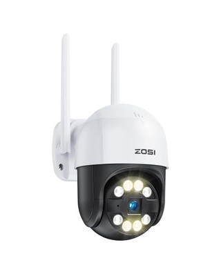 ZOSI 2K WLAN Kamera Outdoor, 360° Schwenk/Neige Home Security WLAN System A, weiß 