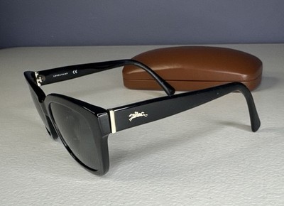 Longchamp LO632S 001 Black Authentic SUNGLASSES 53-20 Frames Only W Case