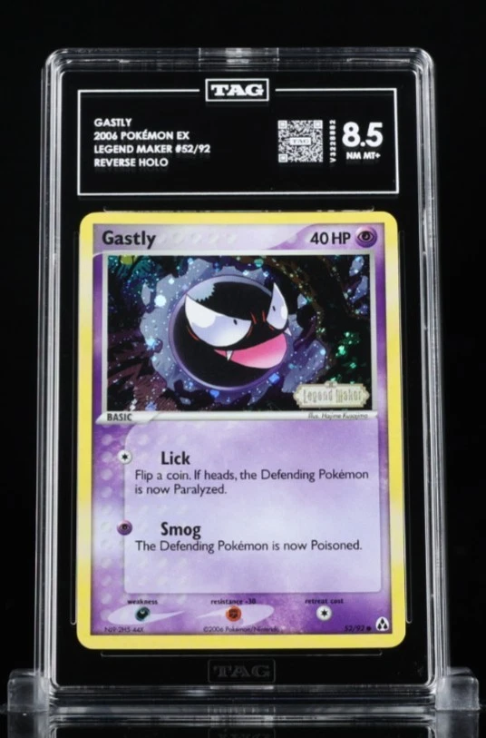2006 EX LEGEND MAKER #52 GASTLY REVERSE Holo TAG 8.5 *Beautifully Centered* - Image 4 of 4