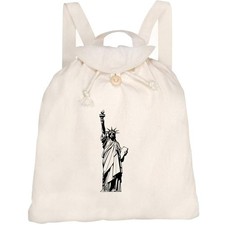 'Statue of Liberty Monument' Canvas Rucksack / Backpack (RK00044492)