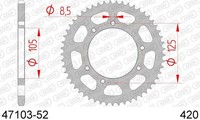 Cor.Afam 47103-52 In Acc. Schritt 420 Mh Motor Hispania 50 Furia Max Supermoto