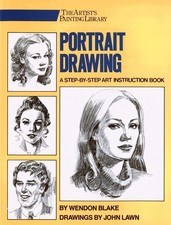 Portrait Drawing: A Step-By-Step Art Instruction Book Artist's Painting Lib...