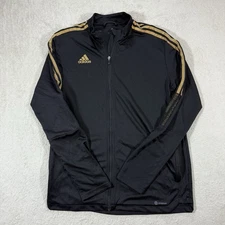 Adidas Tiro21 TK JKT Track Jacket Mens XL Black And Gold Soccer Training