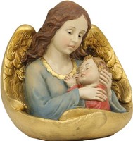 Heiligenfigur Schutzengel Junge 11 Cm Polyresin Deko Figur
