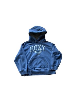 Roxy Quiksilver Girls Blue Pullover Hoodie Sweater Size Medium 8/10