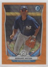 2014 Bowman Prospects Chrome Retail Orange Wave Refractor Gosuke Katoh 0u0