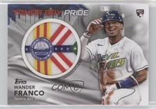 2022 Topps Series 1 City Flag Commemorative Relics Wander Franco Patch y6z
