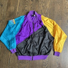 Vintage 1989 Nike Flight Michael Jordan Colorblock Windbreaker Jacket Large