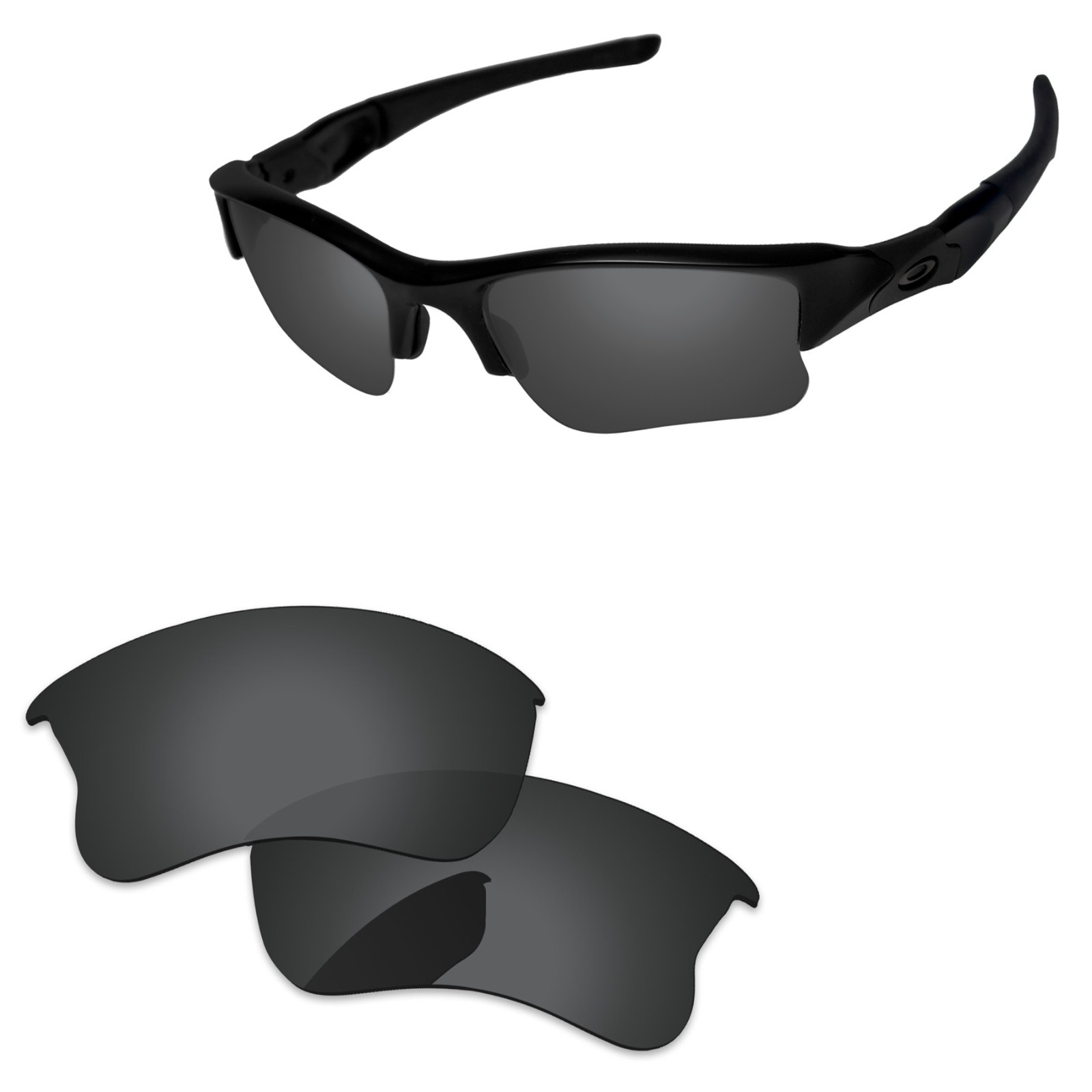 Lenslog Polarized Replacement Lenses For-Oakley Flak Jacket 