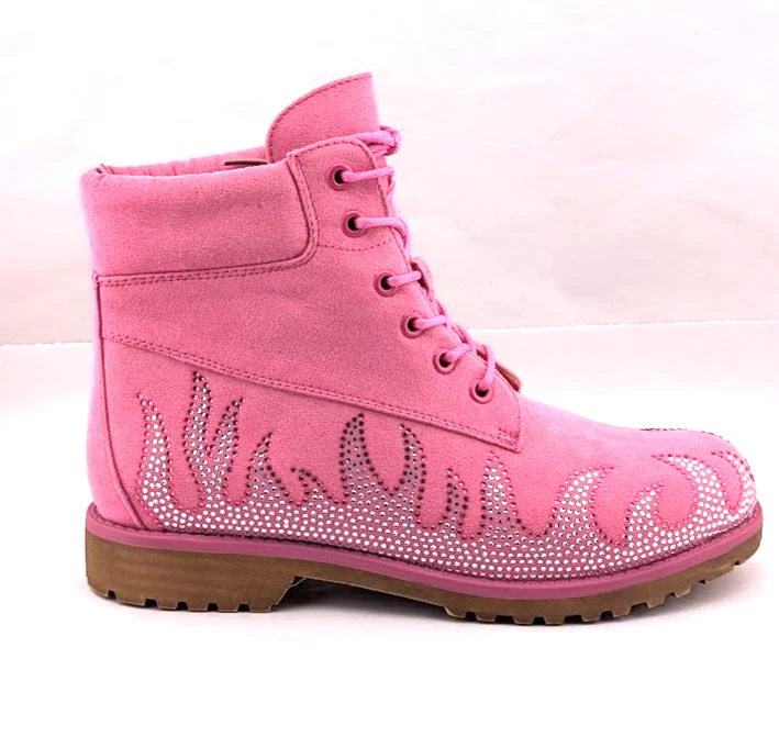 Botas con cordones Cape Robbin talla 7 Zabrina moda estrás llama Foto 2 de 4