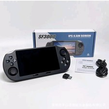 WUDS SF3000 Retro Handheld-Spielkonsole, 4,5 Zoll IPS Bildschirm Spielautomat, Kabel