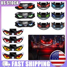 Solar Demon Eye LED Car Window Light, Wireless No Drill Devil Eye Warning Lights