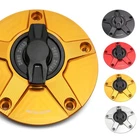 Gold NIMBLE Billet Quick Lock Fuel Cap For GSR 600 06 07 08 09