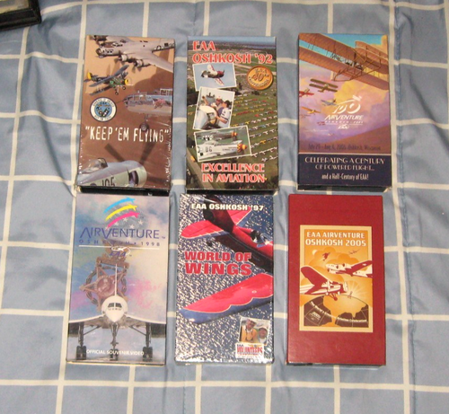 15 Vhs EAA EXPERIMENTAL AIRCRAFT ASSOCIATION Airshow AirVenture Oshkosh + 3 More - Picture 2 of 4