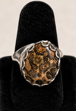 Leopard Skin Jasper Ring Artisan Statement Es...