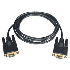 Tripp Lite 10ft Null Modem Serial RS232 Cable Adapter DB9 F/F 10' P450-010 