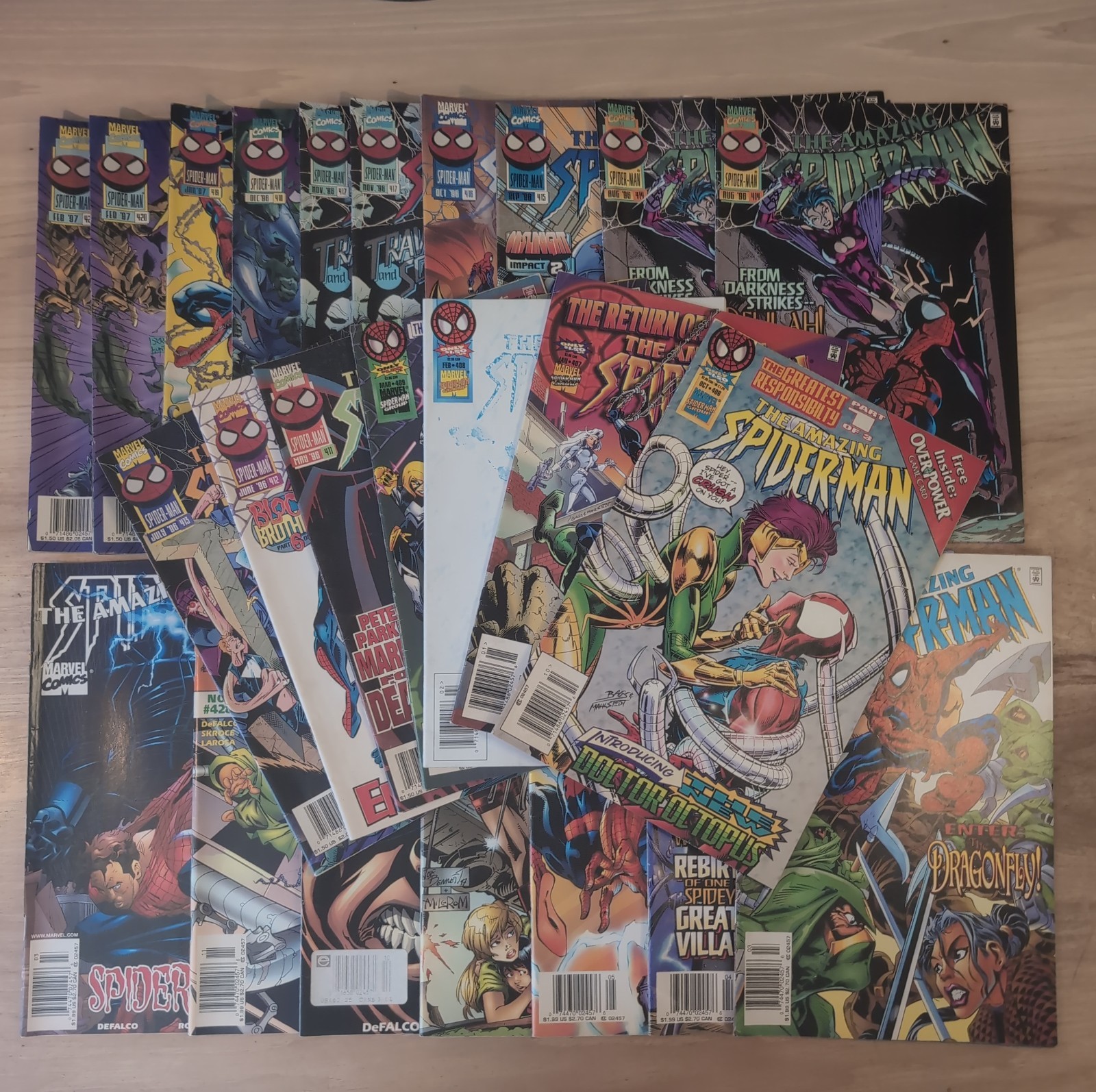 Amazing Spider-Man LOT  of 24 #406-432* 1st App Lady Octopus, Black Tarantula+