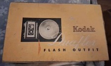 Kodak Flash Outfit Duaflex II, Box Camera 1950s, Orig Box, 620 Film, Untested