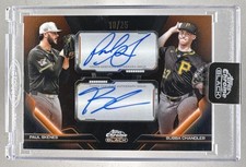 Skenes Chandler 2026 Topps Chrome Black Orange Refractor Pitch Pairings Auto /25