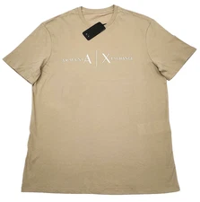 Armani Exchange T-shirt Men's Color Beige Size M (NEW ORIGINAL WITH TAGS)