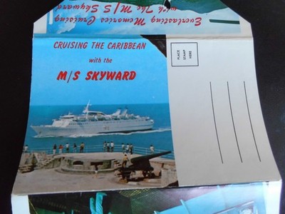 (GRB-12) MS Skyward Norwegian Caribbean Lines Kreuzfahrtschiff 70er Postkartenheft