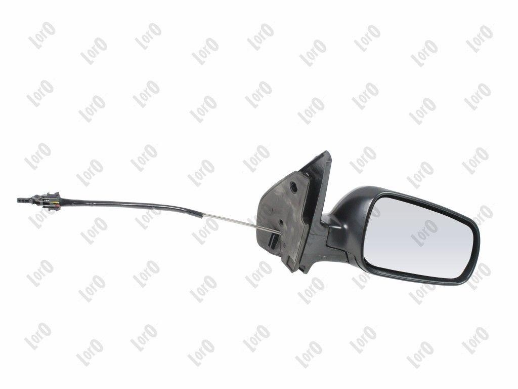 ABAKUS Power Exterior Mirror 4011M03 Right Convex Cable-Adjust Black 1997-2003