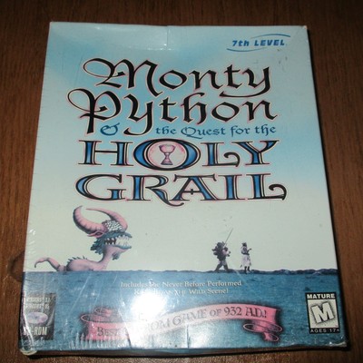 Monty Python and the Quest for the Holy Grail -PC Windows 3.1 95 CD-Rom Game NEW