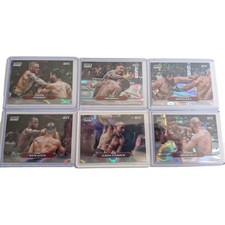 Topps Ufc Stadium Club 25 Lot 6 Lava Chrome Aspinall,Poirier,Ankalaev,Edwards...