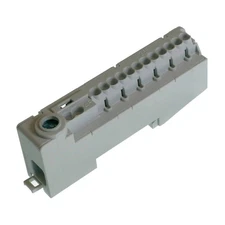 Multiple Lead Connection Module, 12 + 2 + 1 connections, 6 AWG, Gray