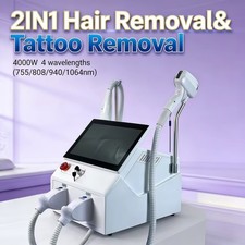 2 In 1 Pico Laser Tattoo Removal Diode Laser 755 808 940 1064NM Hair Removal