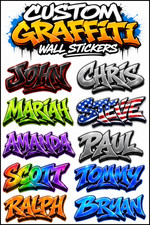 Custom Personalized Vinyl Graffiti Name Decal Sticker Car Window Tumbler Wall Custom Personalized Vinyl Graffiti Name Decal Sticker Car Window Tumbler Wall