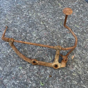 Model A Ford Throttle Assembly Casting Spring Control