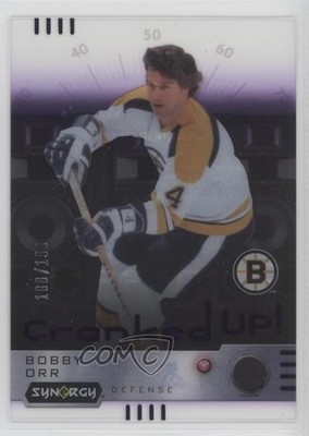 2023-24 Upper Deck Synergy Cranked Up Purple 100/199 Bobby Orr #CR-BO HOF 1m5h