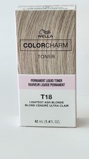 WELLA T18TONER - PERMANENT LIQUID HAIR TONER -BRAND NEW - FREE POSTAGE