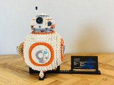 Star Wars BB-8 Building Brick Display Model with Stand & Mini BB-8 Figure