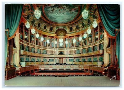 Chateau Versailles Theatre Royal Louis XV Interior Versailles France Postcard