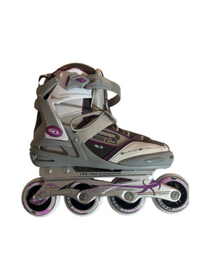 Roller Derby Aerio Q60 Inline Skates Size 8 Gray Purple
