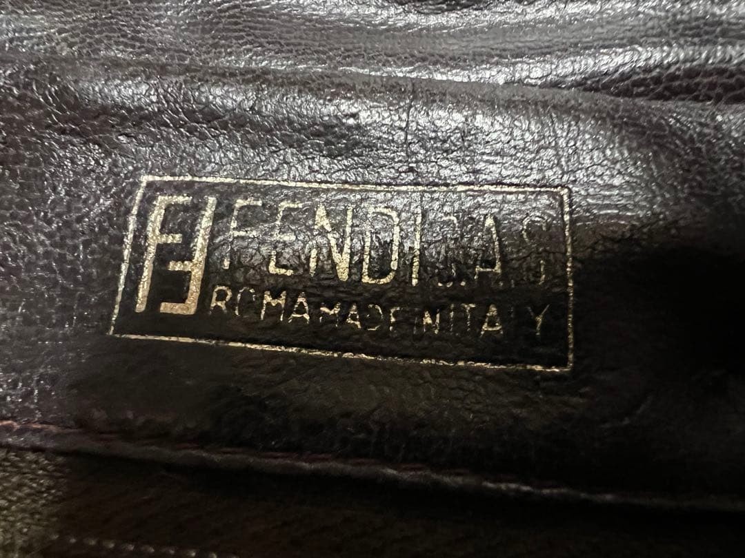 FENDI Zucca pattern box shoulder bag in PVC and leather DDP USA Shipping 2448 thumbnail 11