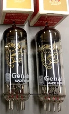 Genalex Gold Lion N709 EL84 Vacuum Tube Matched Pair Used