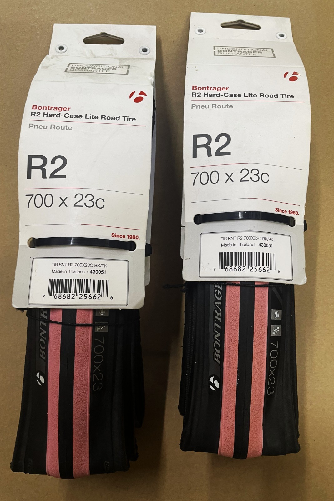 Bontrager R2 Folding-Hard Case Lite Bicycle Tire 700 x 23 NOS!!! pair