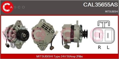 CASCO CAL15A88GS Lichtmaschine Generator 120A 12V für RENAULT Captur II